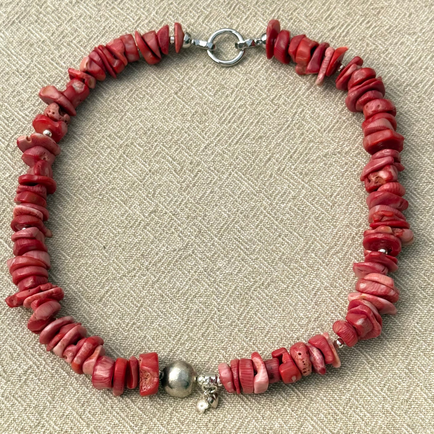 Coral | Sterling Silver Charms