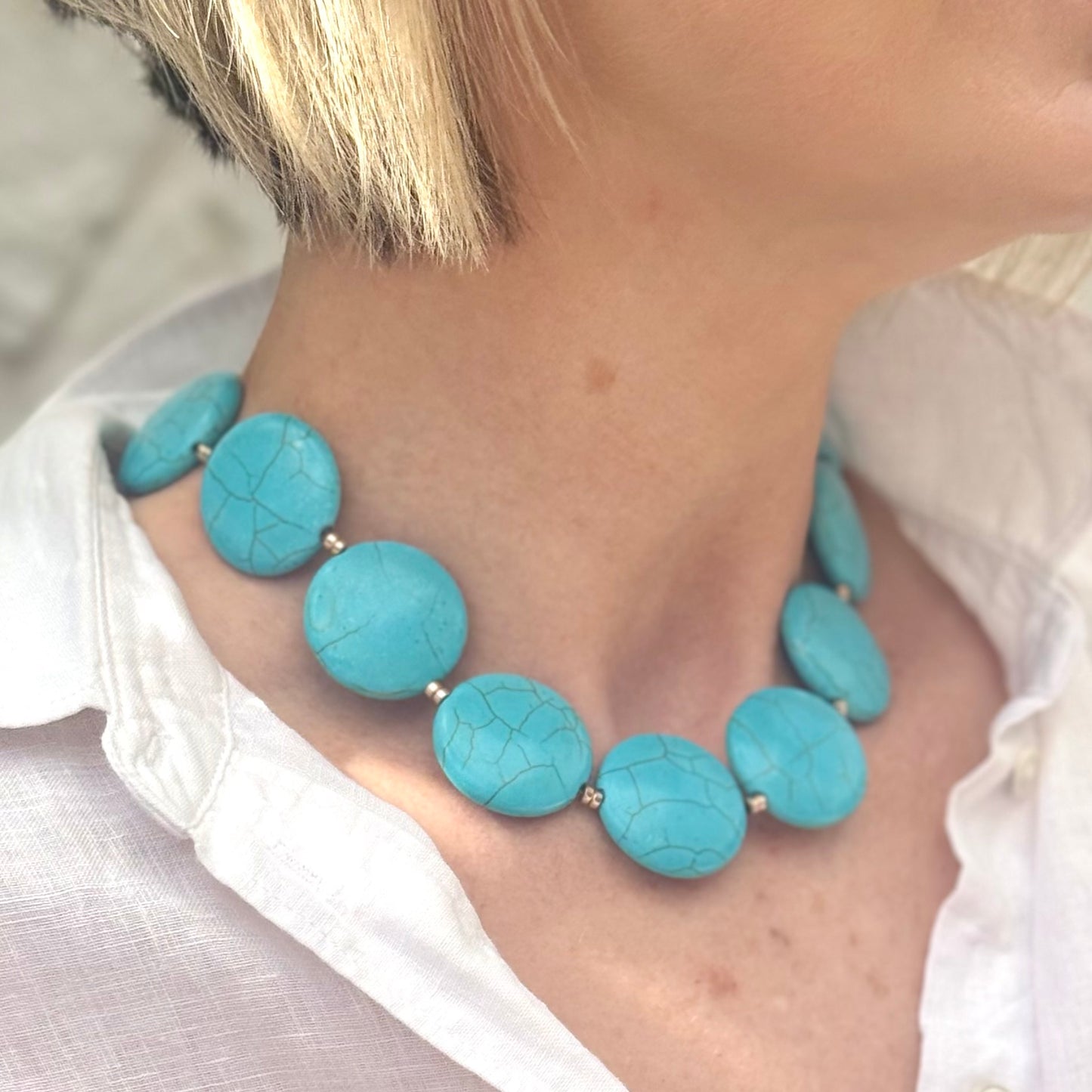 Round Turquoise