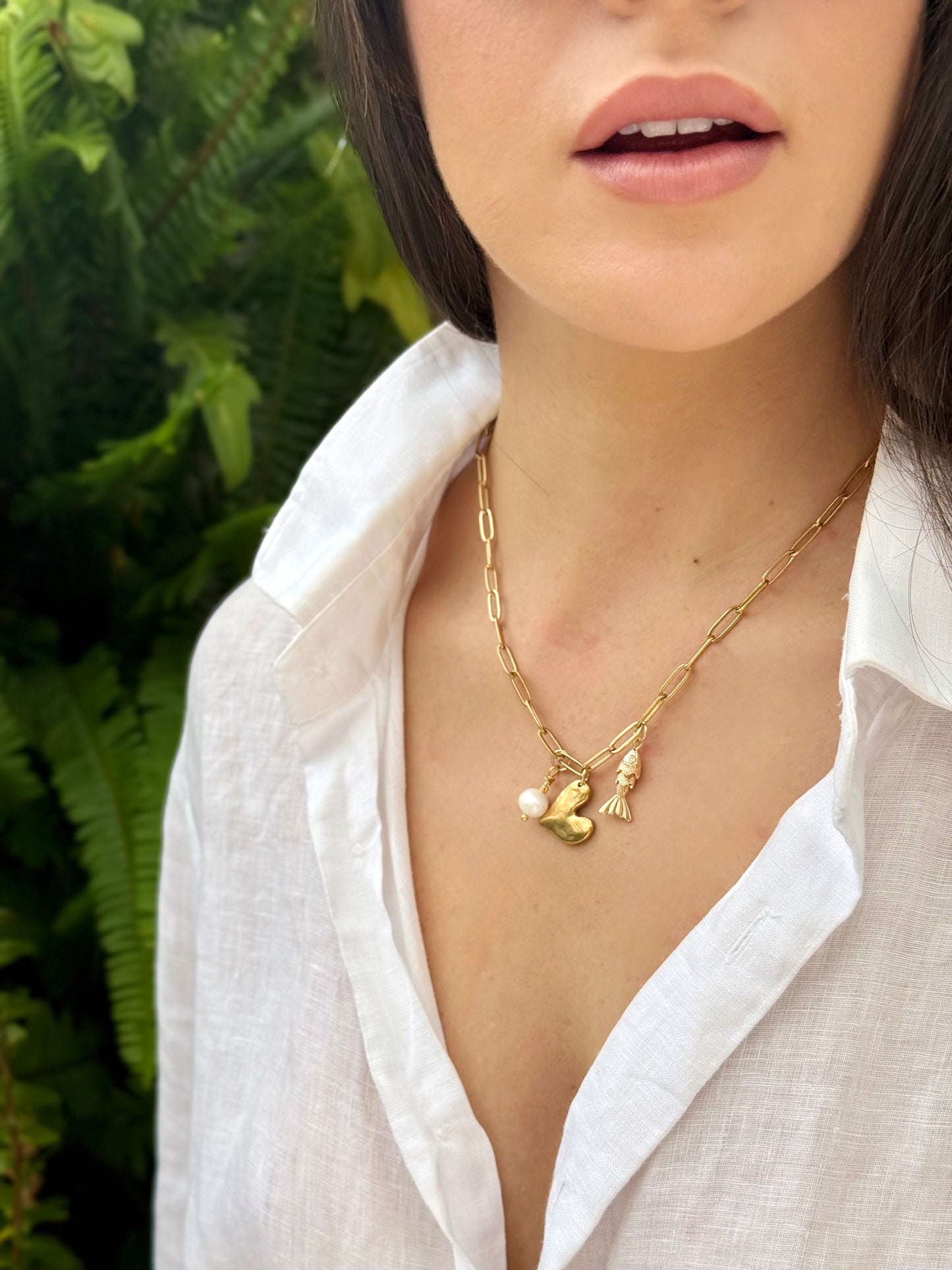 Freshwater Pearl | Heart | Fish Charms