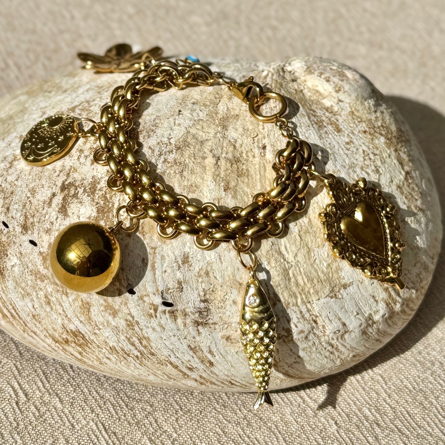 18ct Gold Plated Chain | Statement Charms