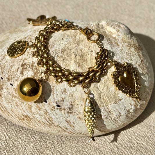 18ct Gold Plated Chain | Statement Charms