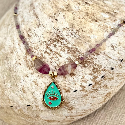 Flourite | Eye Pendant