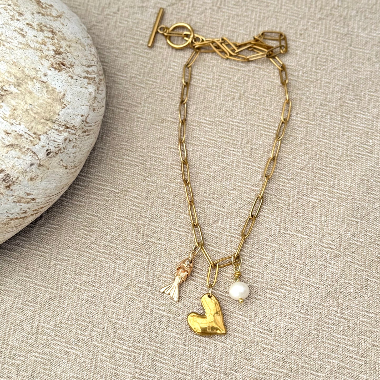 Freshwater Pearl | Heart | Fish Charms