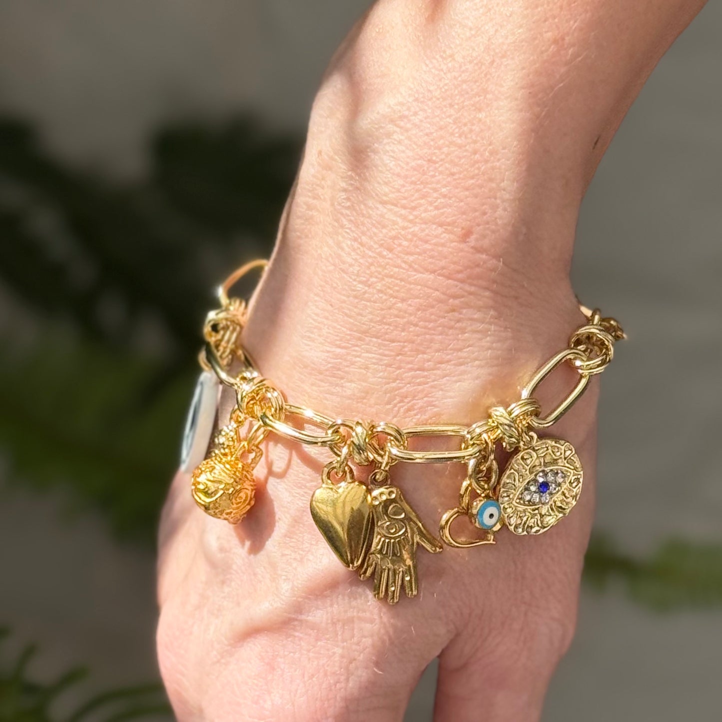 18ct Gold Plated Chain | Charms