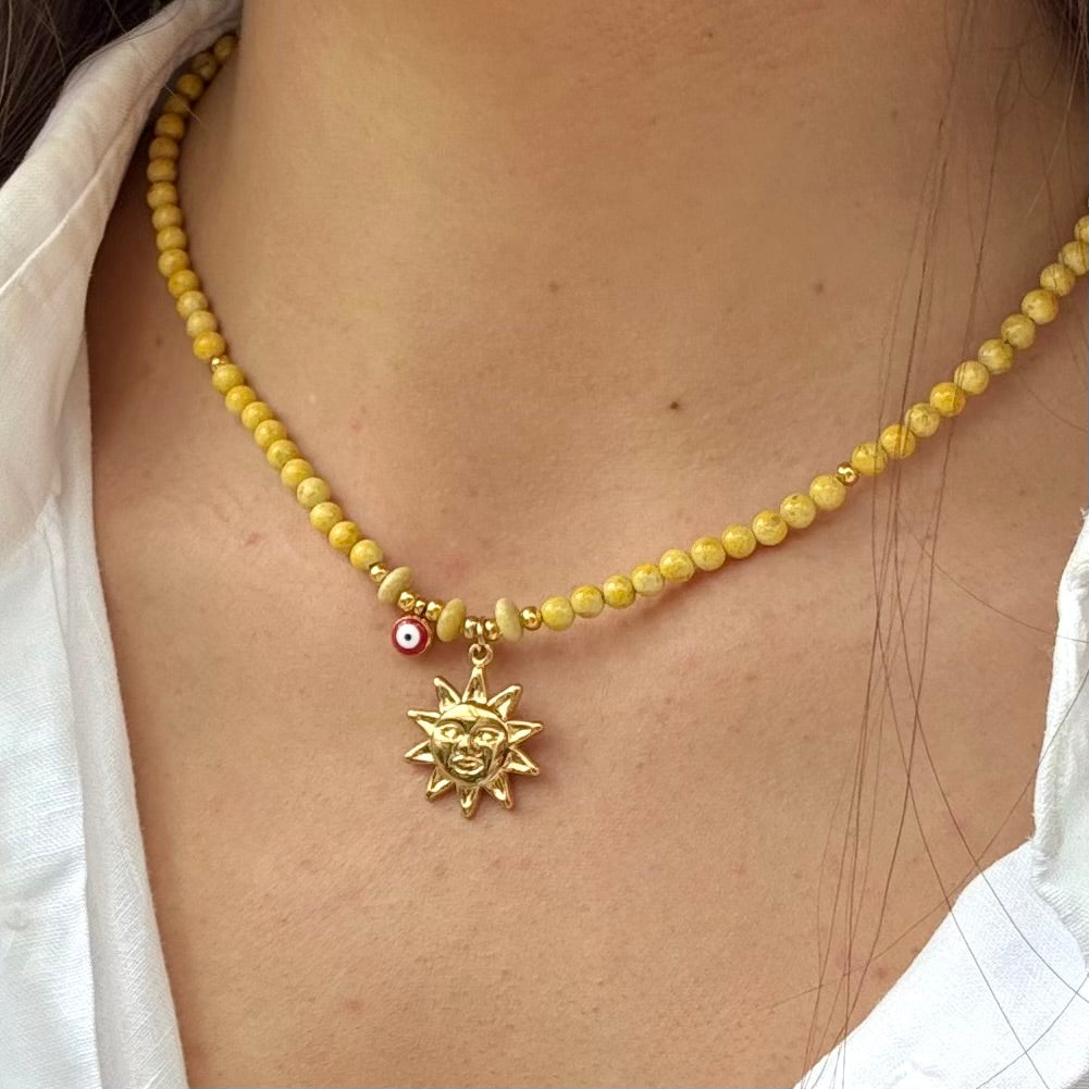 Yellow Jasper | Star | Evil Eye Charms