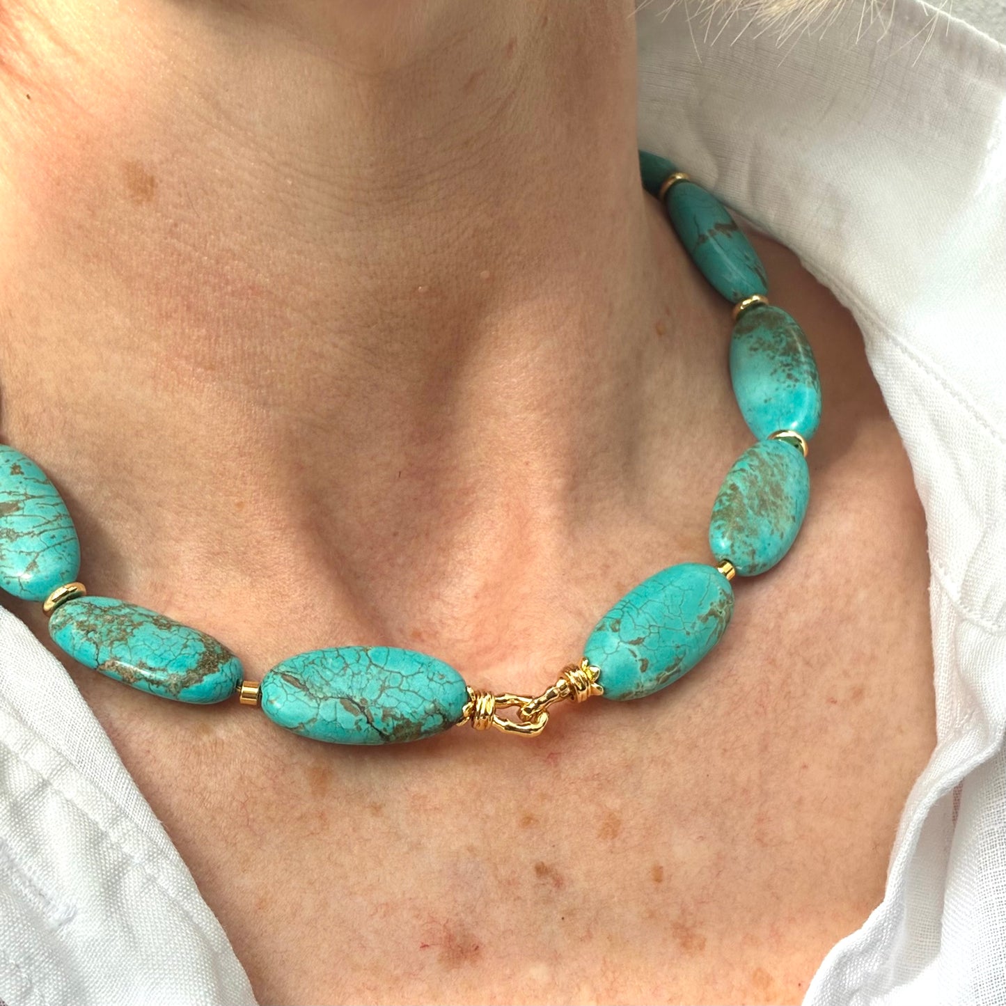 Turquoise | Gold Hematite
