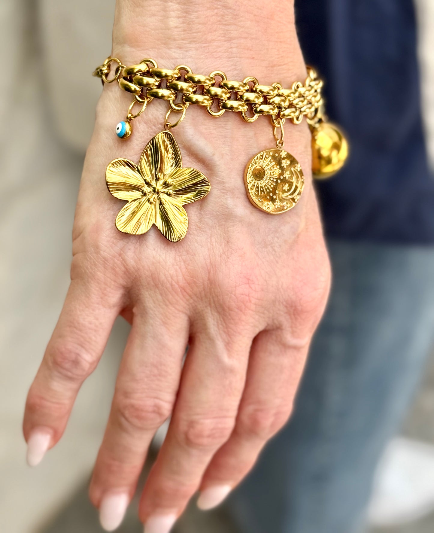 18ct Gold Plated Chain | Statement Charms