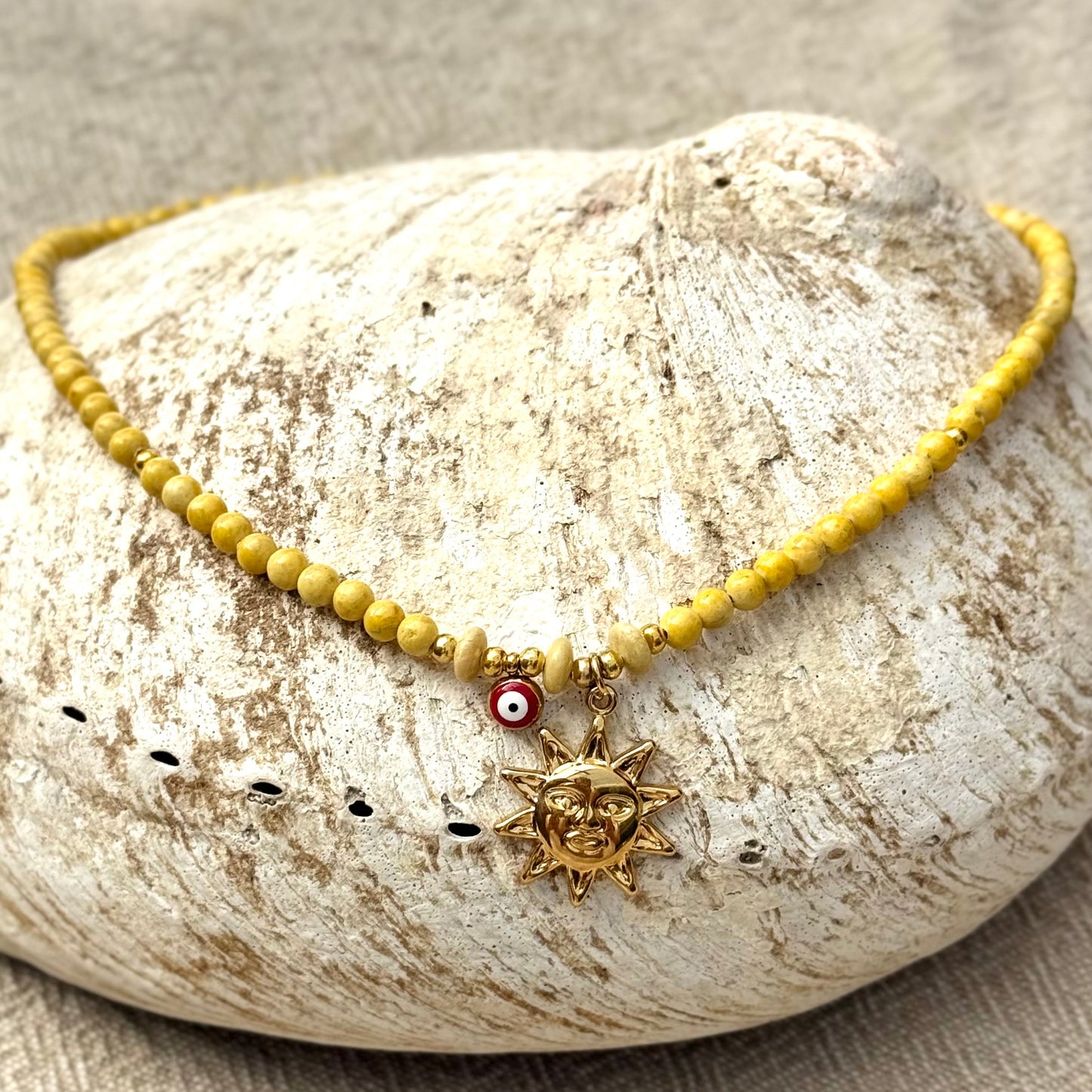 Yellow Jasper | Star | Evil Eye Charms