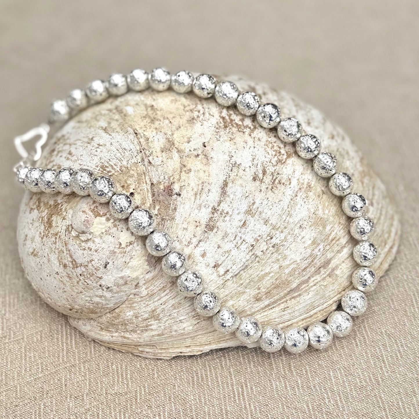 Silver Lava Stone