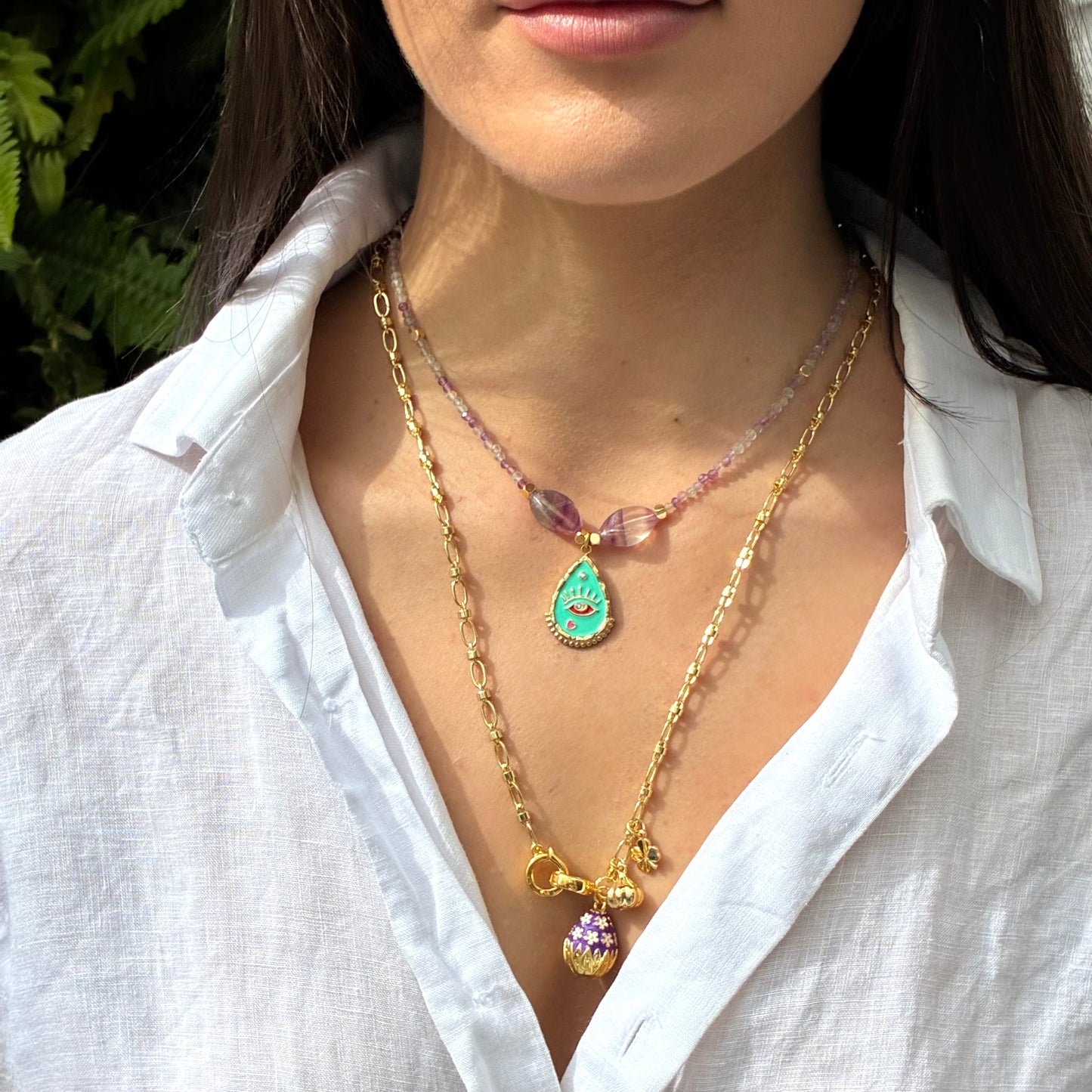 Flourite | Eye Pendant