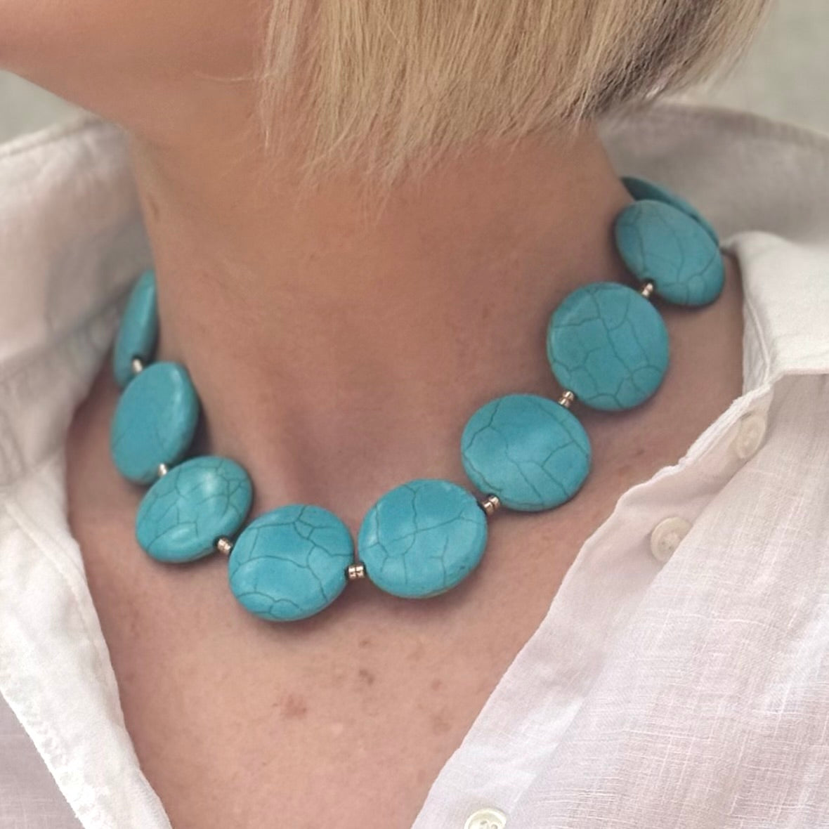 Round Turquoise