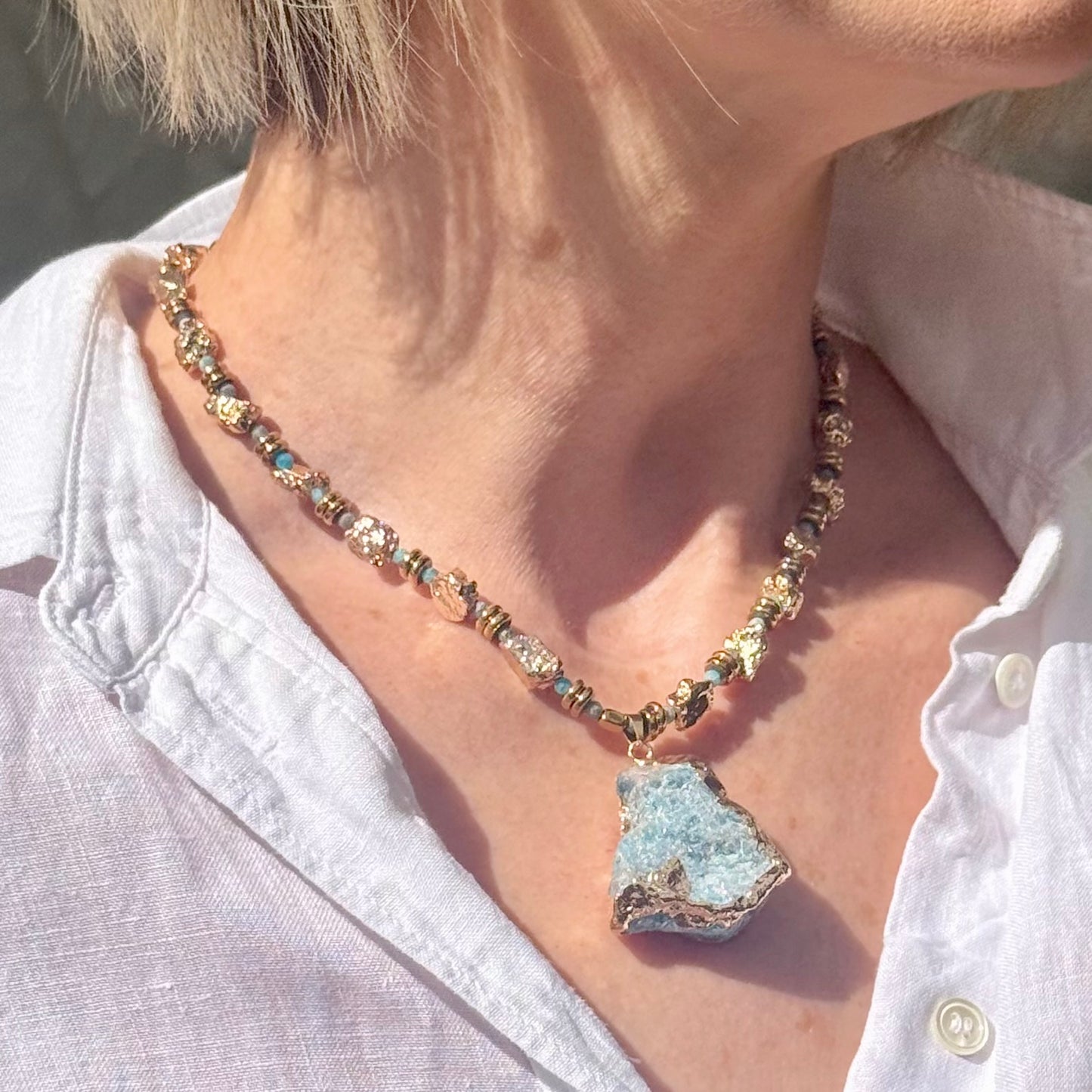 Apatite | African Turquoise | Pyrite