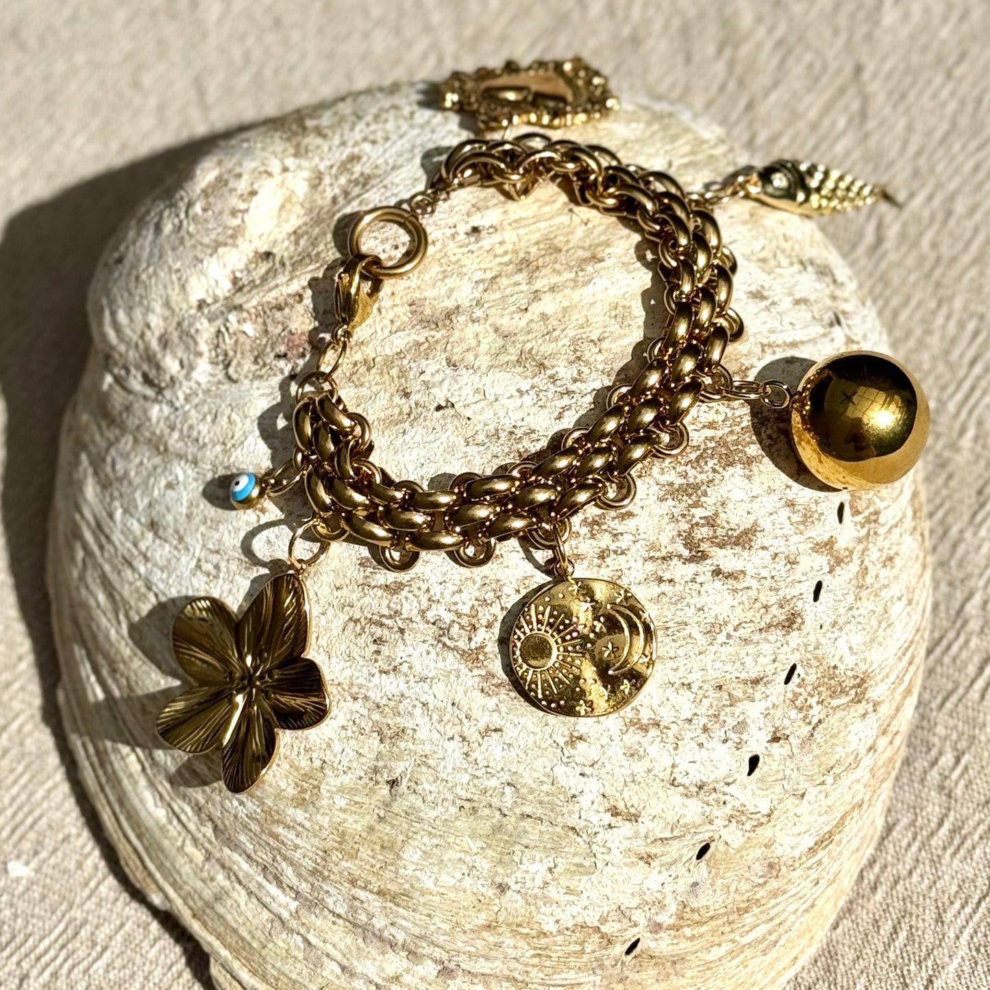 18ct Gold Plated Chain | Statement Charms