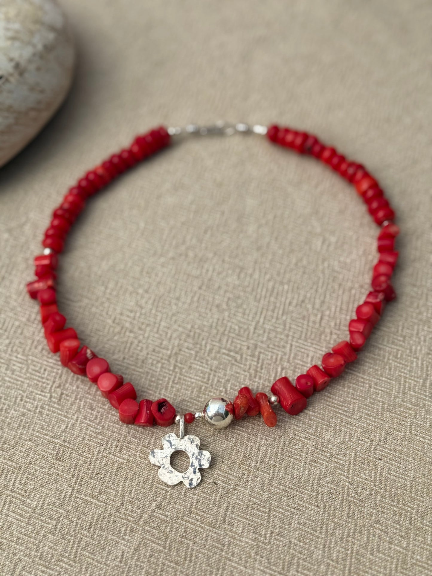 Coral | Flower Pendant