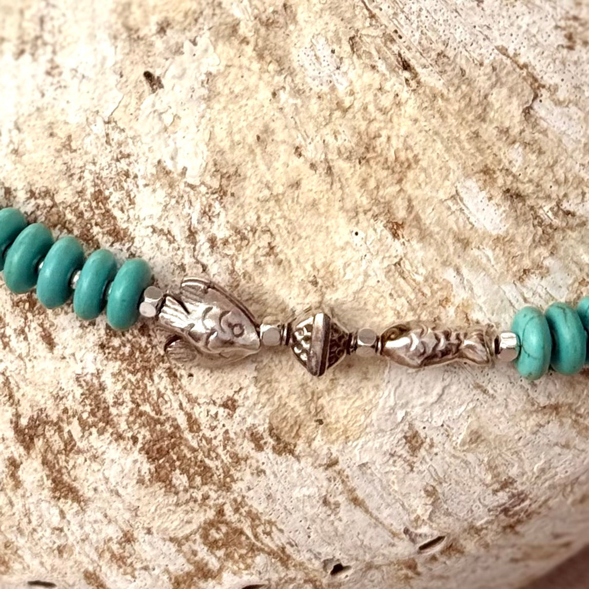 Turquoise | Sterling Silver Fish