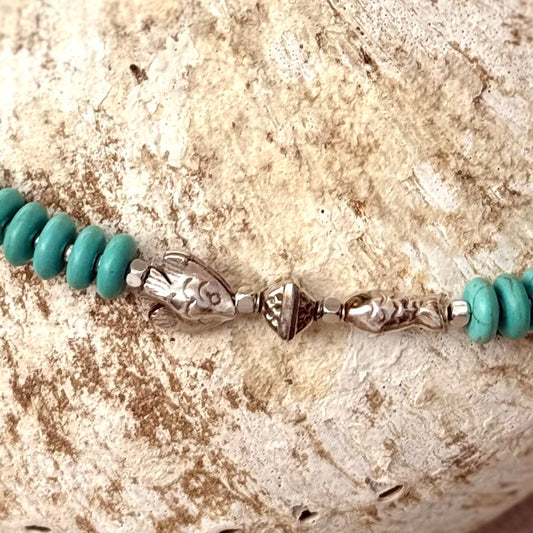 Turquoise | Sterling Silver Fish