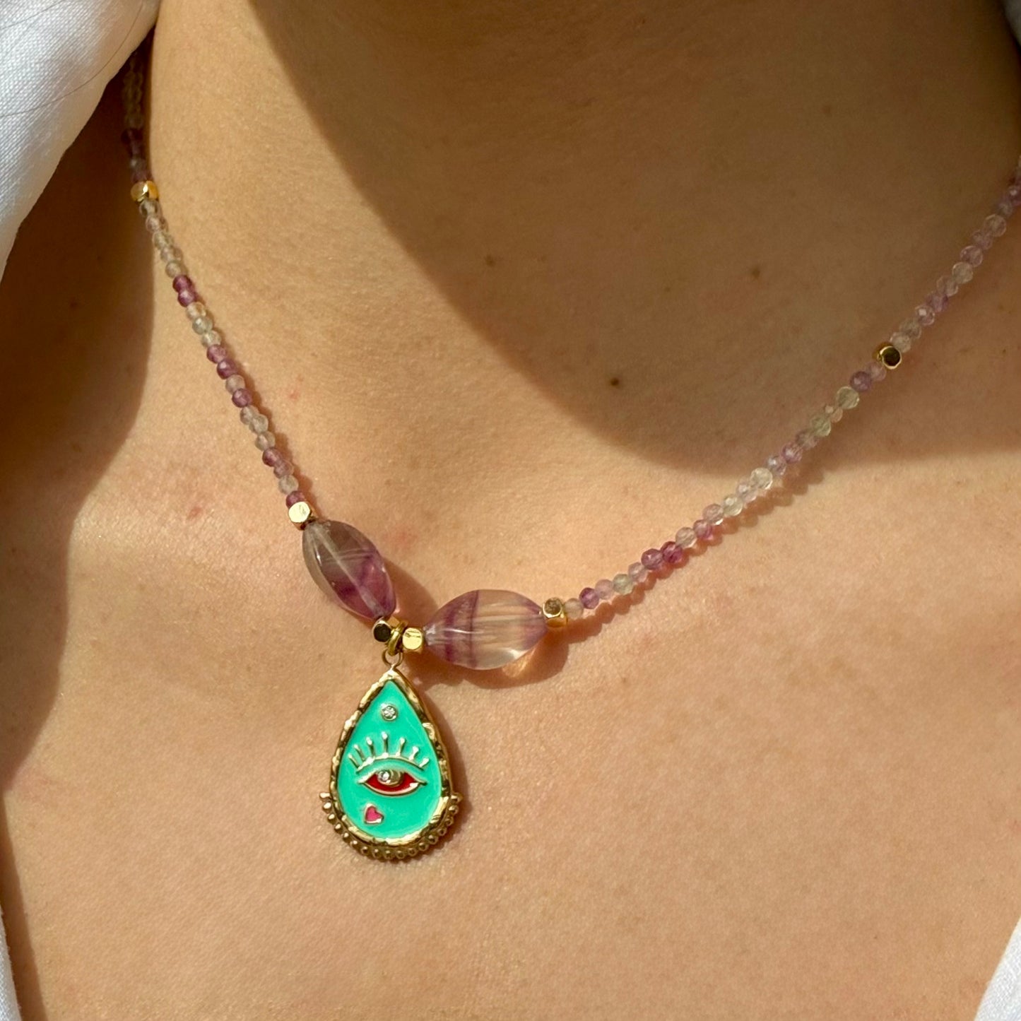 Flourite | Eye Pendant