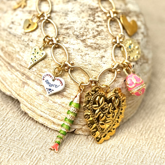 Gold Amore Charms