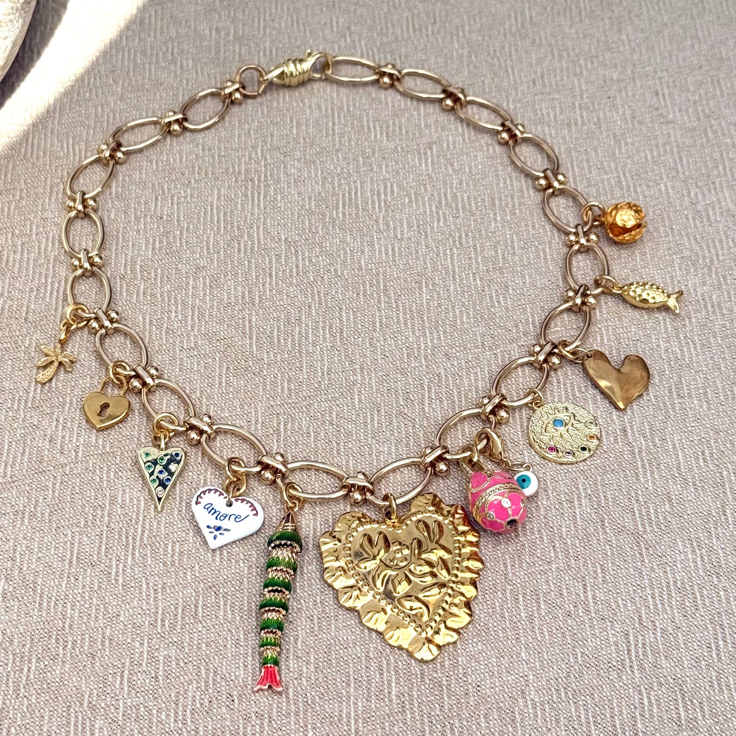Gold Amore Charms