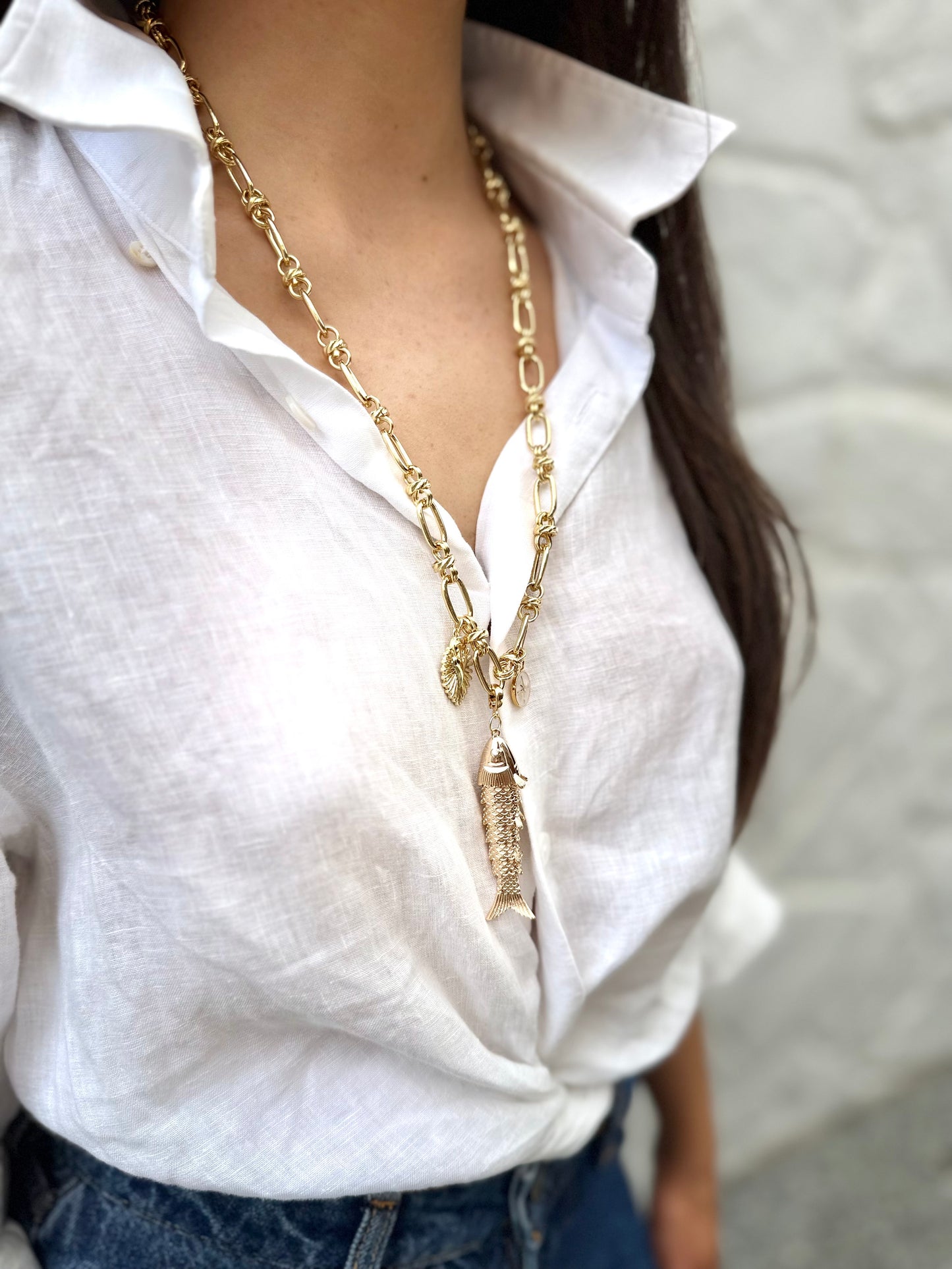 Gold Fish | Heart Charms