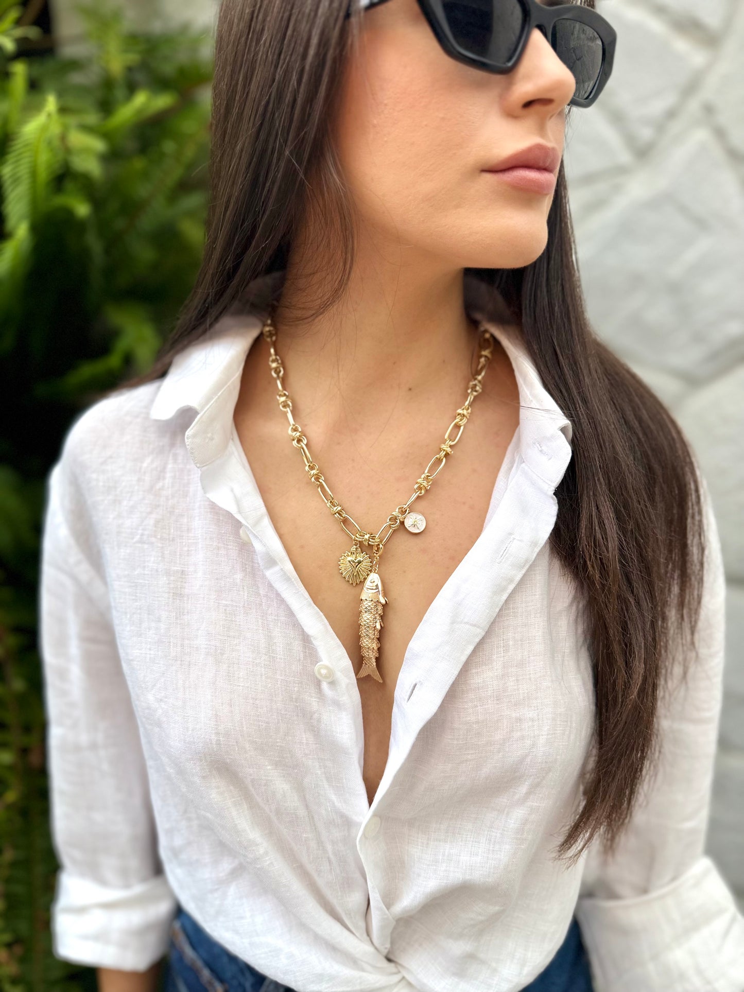 Gold Fish | Heart Charms