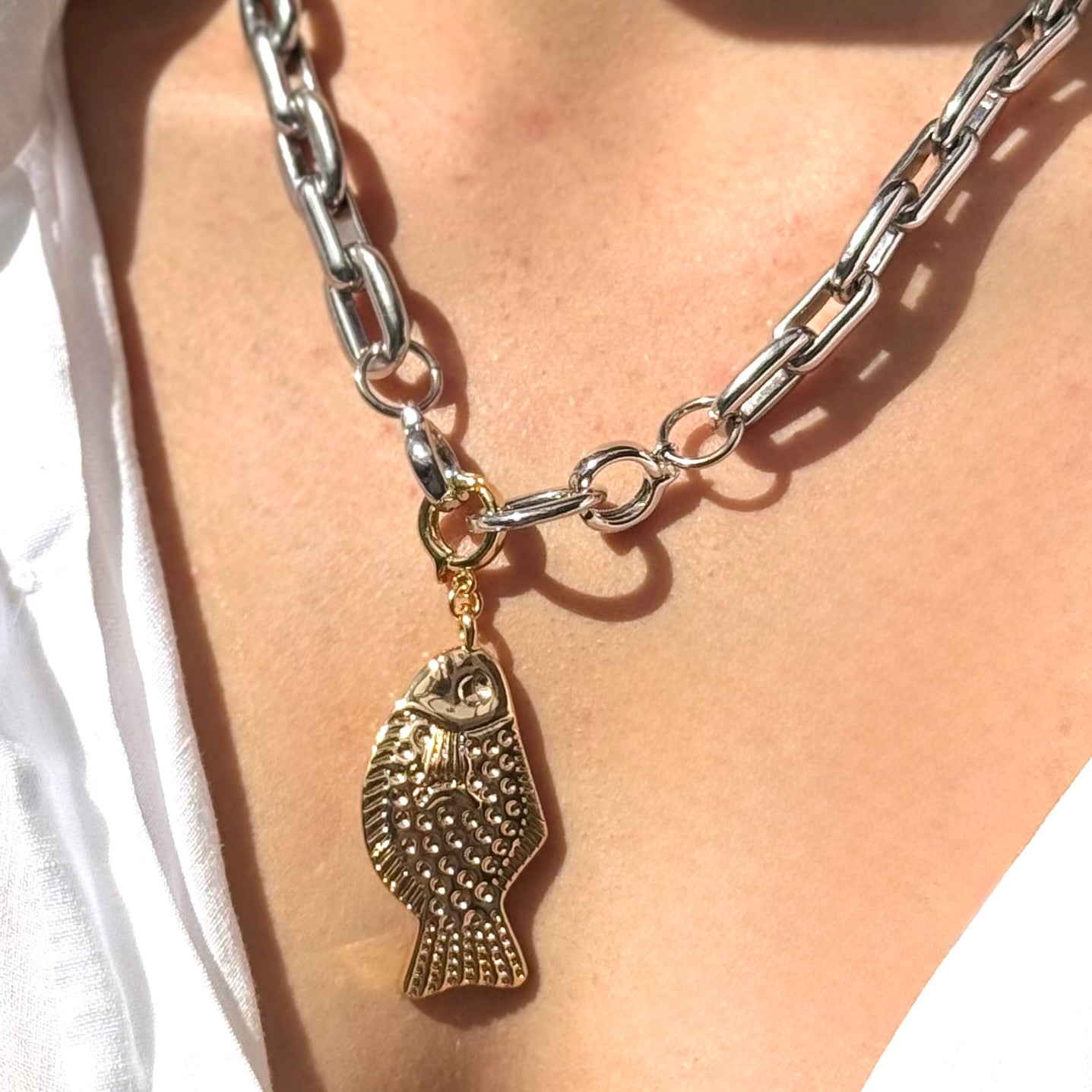 Gold Fish Pendant