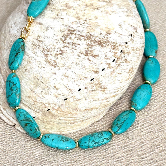 Turquoise | Gold Hematite